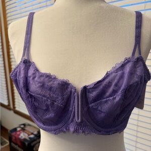 Auden Lace Underwire Bra - Purple. New with tags